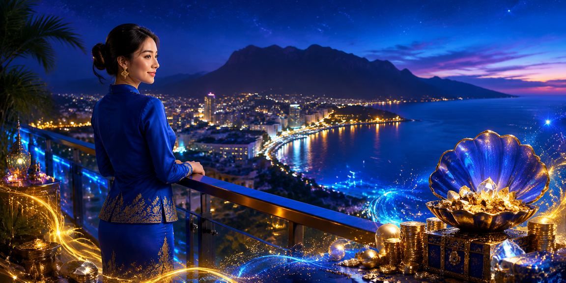 Wanita Malaysia berbaju kurung melakukan deposit bonus dalam talian di Sabah